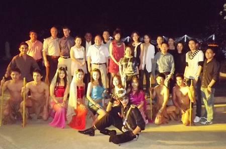 Hotel managers from across the region toast the New Year at the Dusit Thani Hotel.